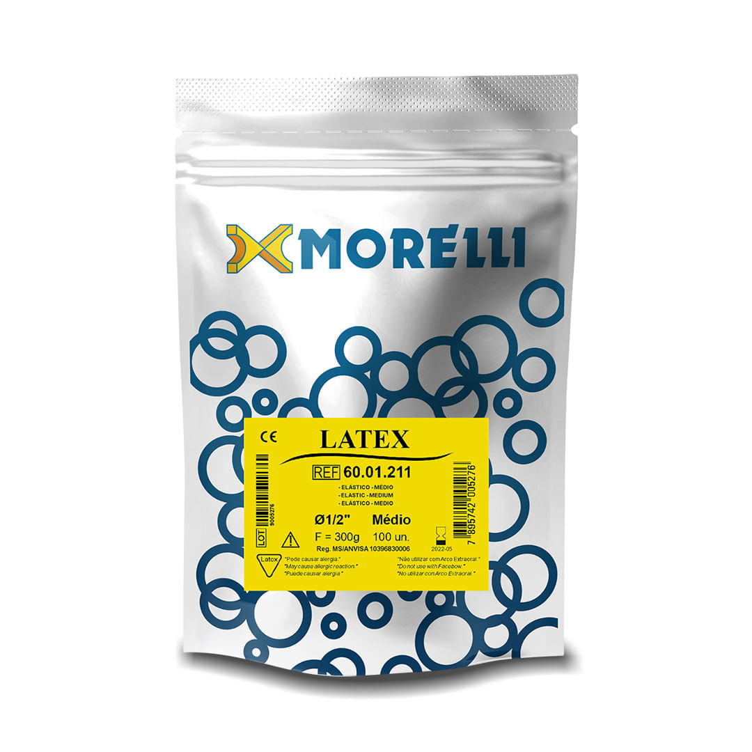60.01.211 Elástico em Latex Médio 1/2 - Morelli