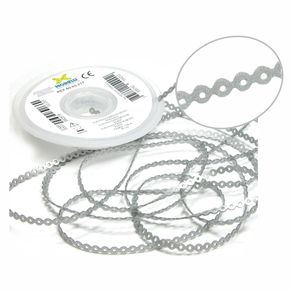 60.05.217 Elástico Corrente Médio Prateado 1,5m - Morelli