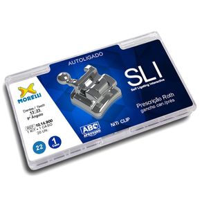 10.14.900 Kit De Bráquetes Com 01 Caso Prescrição Roth Sli 022 Gancho Can Pres - Morelli