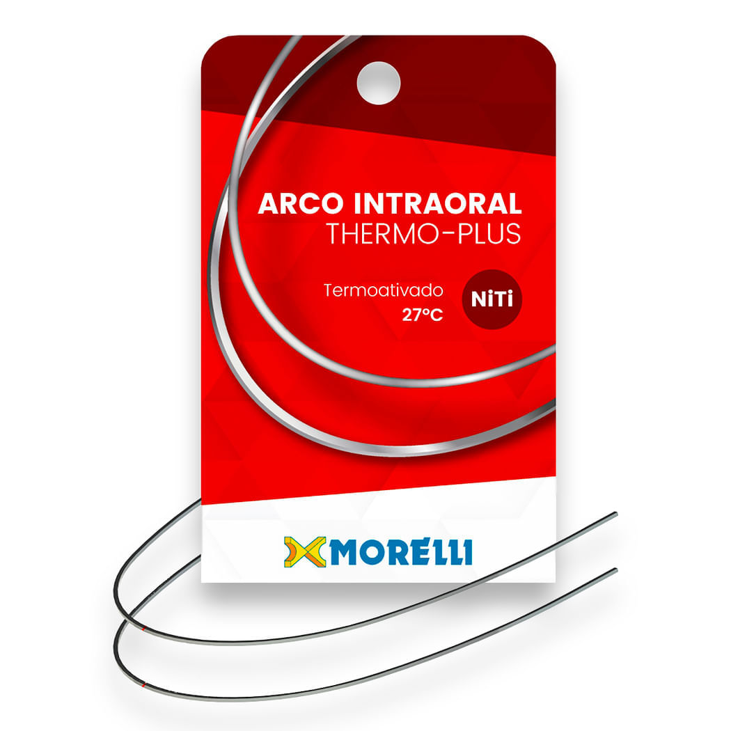 50.82.224 Arco Intraoral Thermo-Plus Pequeno Niti Retangular 0,40x0,55mm (.016"X.022") - Morelli
