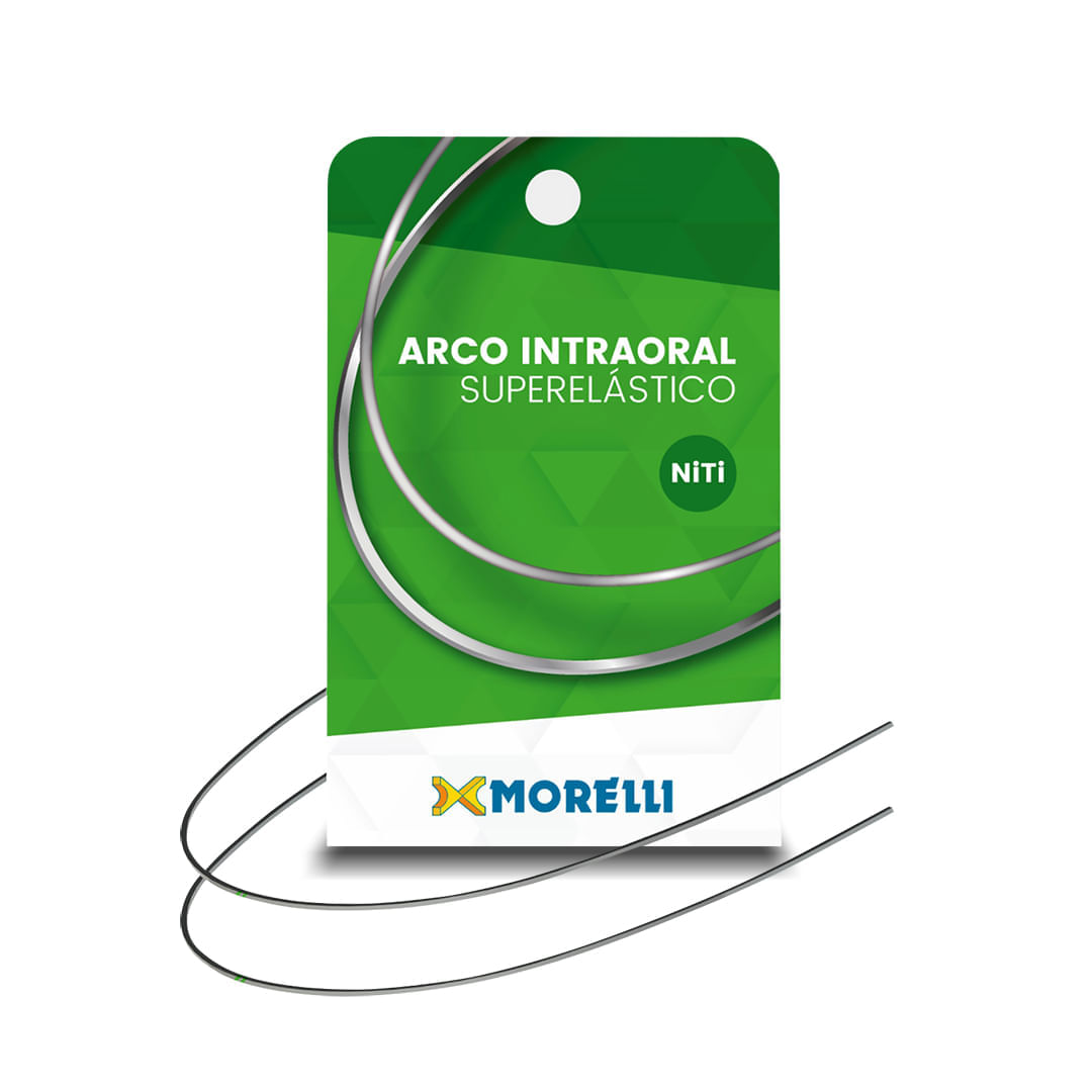50.72.012 Arco Intraoral Superelástico Médio Niti Retangular 0,43x0,63mm (.017"X.025") - Morelli