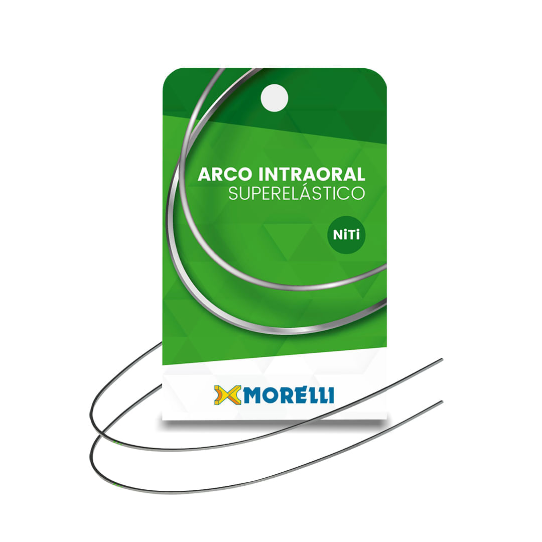 50.62.011 Arco Intraoral Superelástico Grande Niti Retangular 0,40x0,55mm (.016"X.022") - Morelli