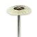 Escova Derfla Robinson Polimento PM Roda Cabra 22mm - Labordental