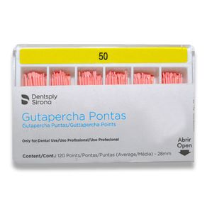 Cone de Guta Iso Cal nº 50 com 120 - Dentsply Sirona