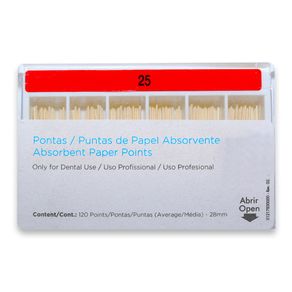 Cone de Papel Iso 25 28mm com 120 - Dentsply Sirona