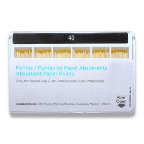 Cone de Papel Iso 40 28mm com 120 - Dentsply Sirona