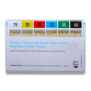 Cone de Papel Iso 15-40 28mm com 120 - Dentsply Sirona