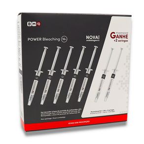 Clareador Power Bleaching 16% Kit com 5 + 2 seringas - Bm4