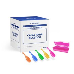 Caixa Para Elásticos Cores Sortidas com 10 - Maquira
