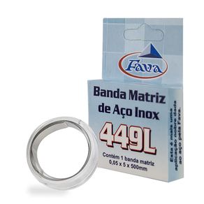 Banda Matriz Metálica de Aço 0,05x5x500mm - Fava