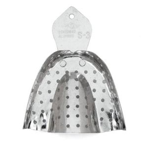 Moldeira Avulsa Perfurada Adulto Inox S-3 Dentado - Tecnodent