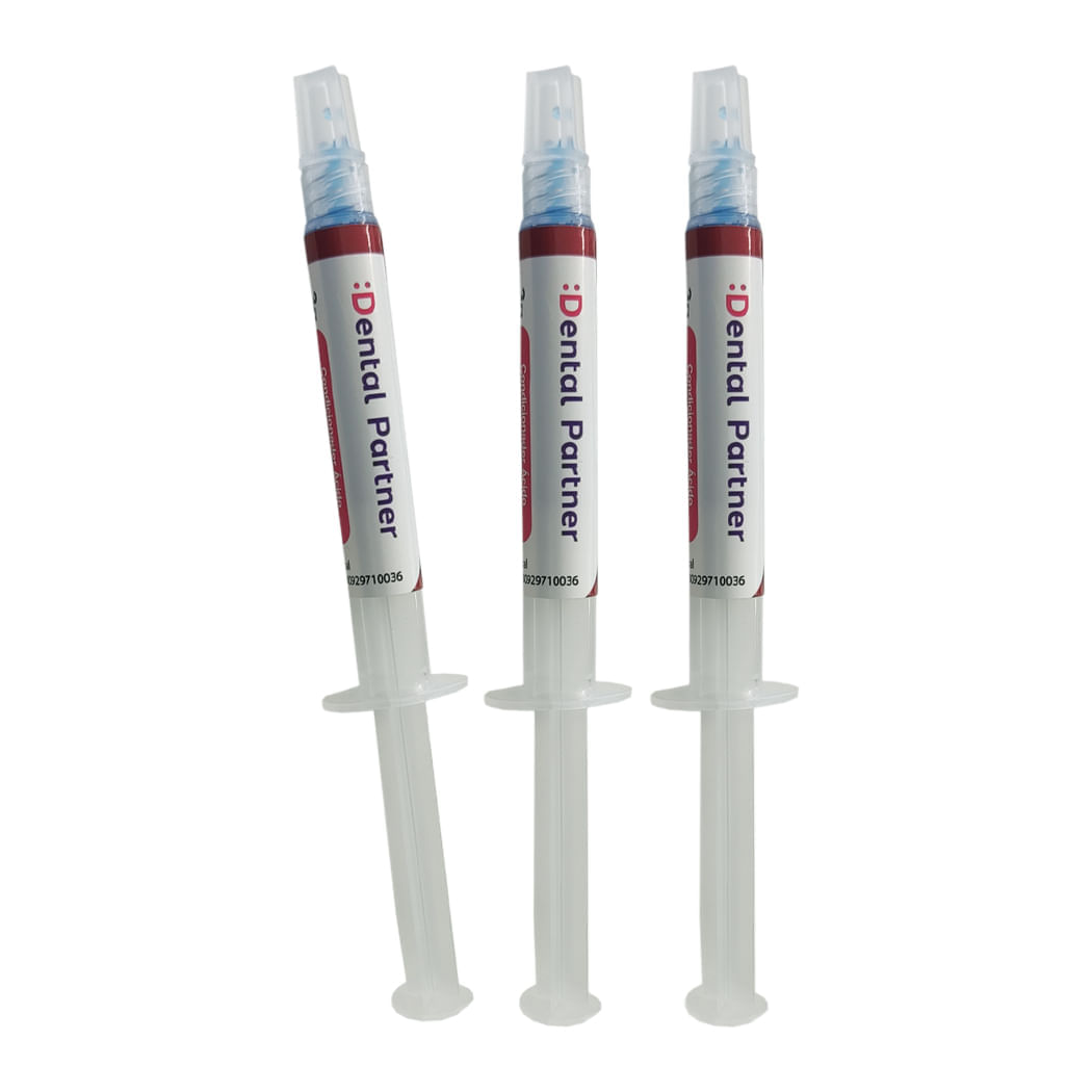 Condicionador Ácido Fosfórico 37% com 3x3g + 3 Ponteiras - Dental Partner