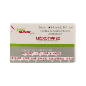 Cone De Guta Percha Microtipped ML 34mm com 80 - Tanari
