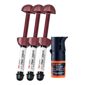Resina Filtek Kit com 3 Resinas Z250 de 4g + Adesivo Single Bond Universal 5ml - Solventum