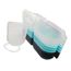 Caixa Para Aparelho Ortodôntico Tiffany/Black/Transparente com 10 - Lysanda