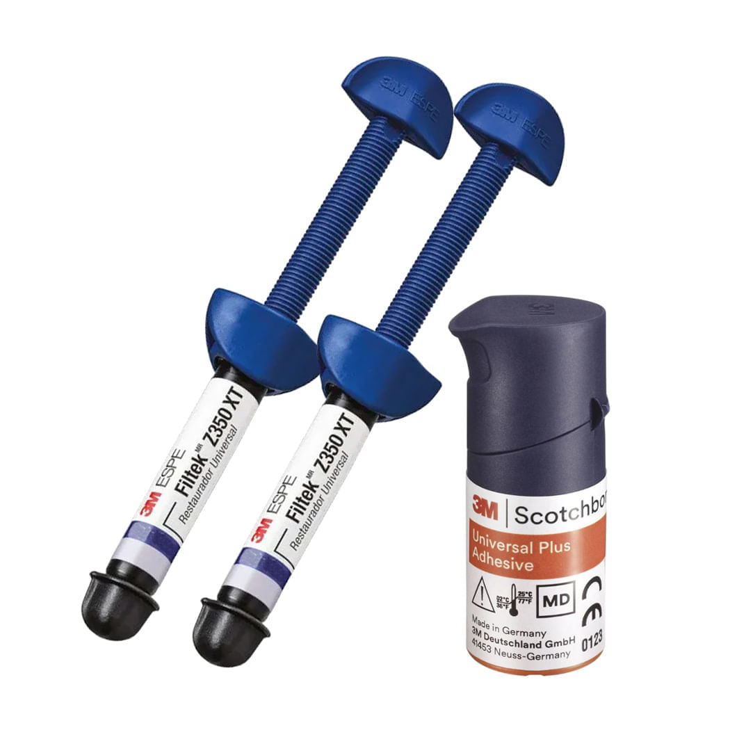 Resina-Z350XT-Duopack-com-2-Seringas-de-4g-Cor-A2B-A3B---Scotchbond-Universal-Plus-15ml---Solventum