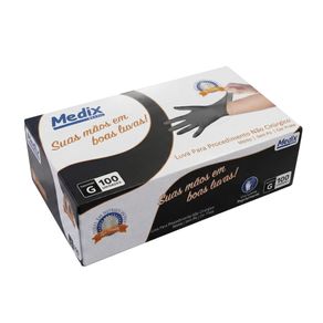 Luva-de-Procedimento-Preta-Nitrilica-sem-Po-G---Medix