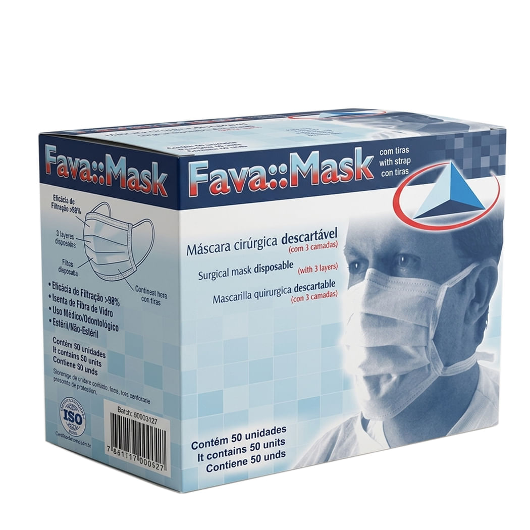 Mascara-Cirurgica-com-Tiras-Branca---Fava